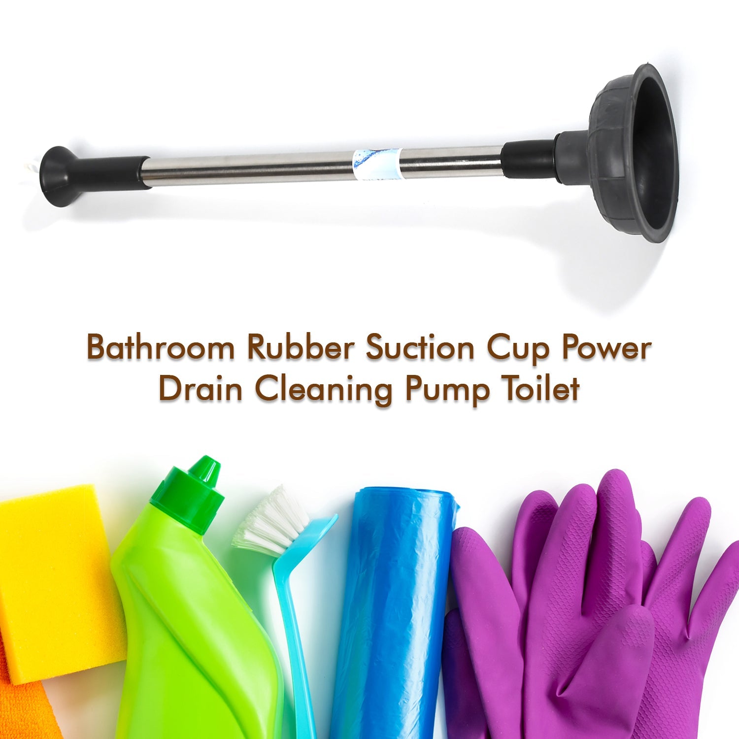 4032 Drain Unblocker Cleaner Sink Plunger Cleaning Pump For Kitchen Sink, Toilet, Bathroomoilet_plunger_pump DeoDap 4032 Drain Unblocker Cleaner Sink Plunger Cleaning Pump For Kitchen Sink, Toilet, Bathroomoilet_plunger_pump DeoDap